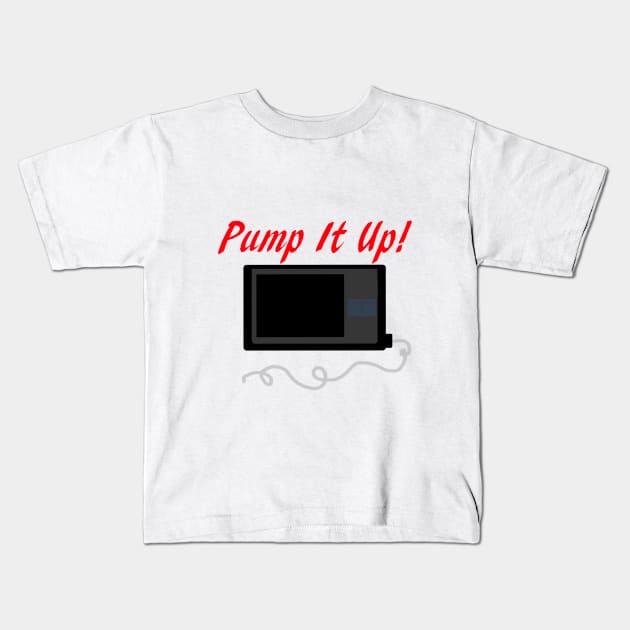 Pump It Up! 2 Red Kids T-Shirt by CatGirl101